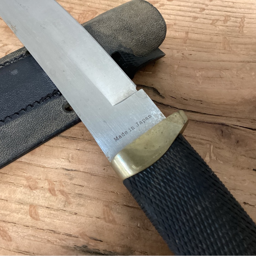 🟡 Vintage - Made in Japan - Tanto Knife by Cold Steel Ventura Calif. w/ Sheath - Picture 7 of 15